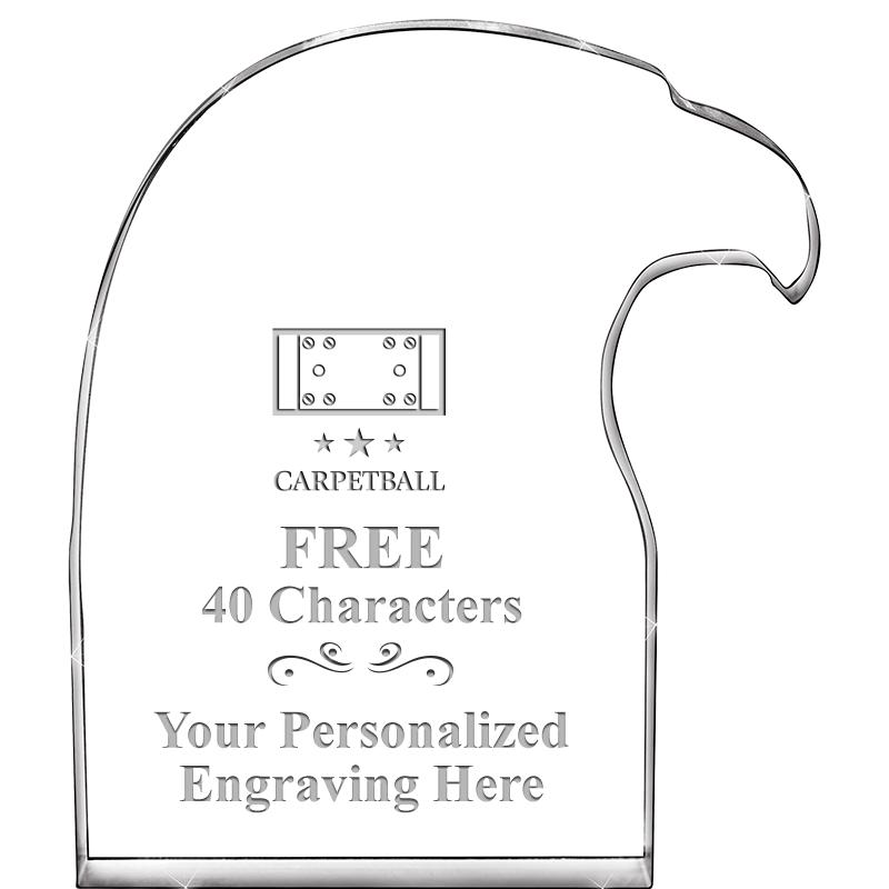 6" EAGLE HEAD ACRYLIC