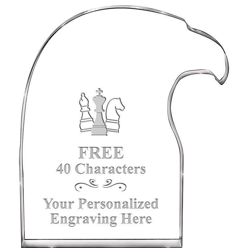 6" EAGLE HEAD ACRYLIC