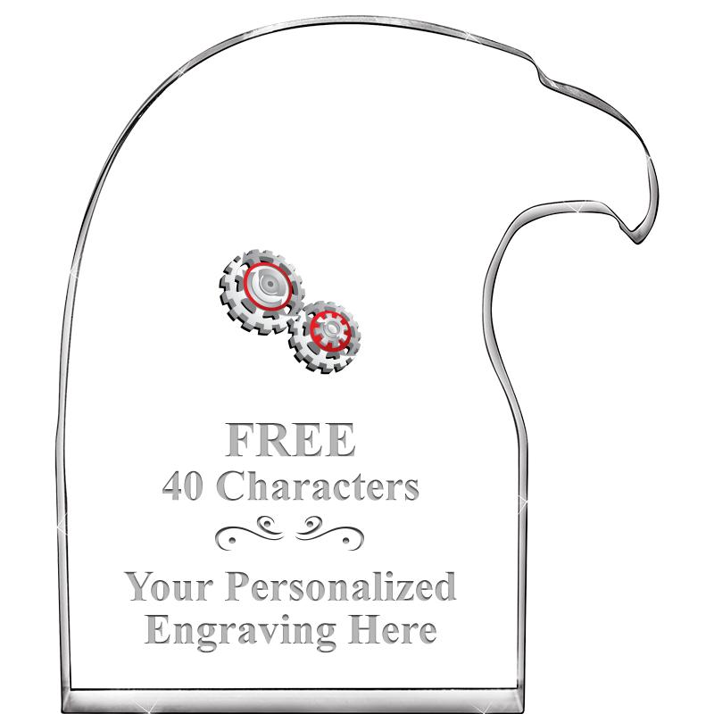 6" EAGLE HEAD ACRYLIC