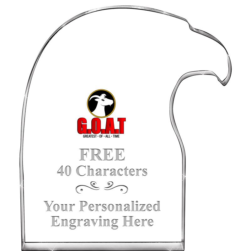 6" EAGLE HEAD ACRYLIC