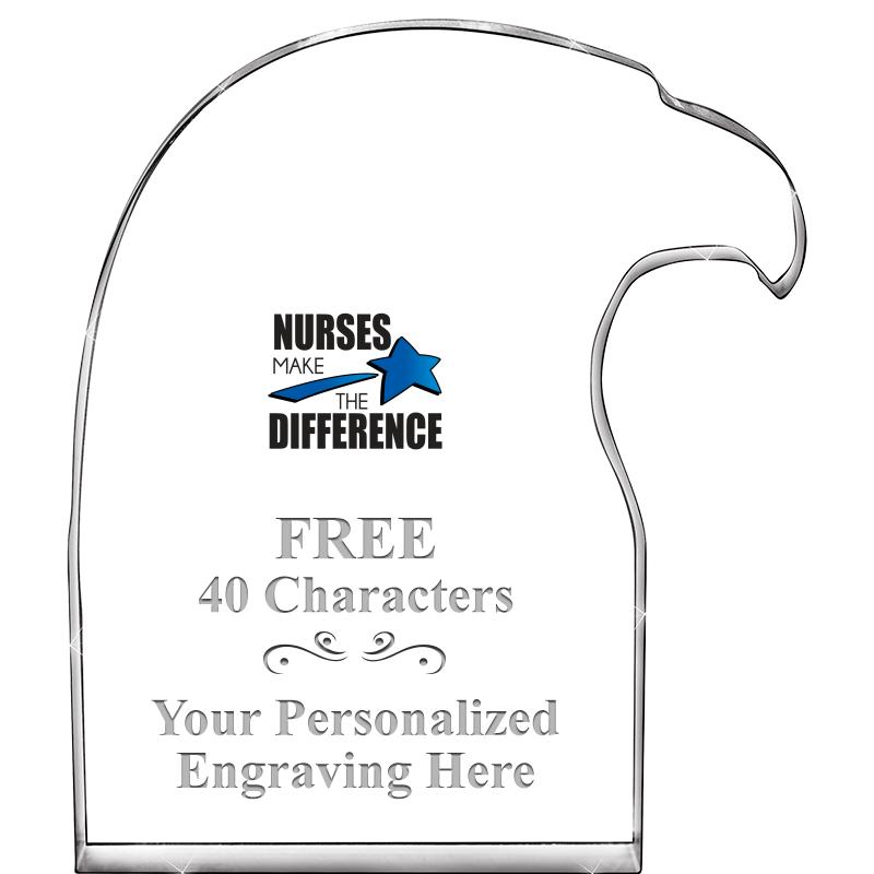 6" EAGLE HEAD ACRYLIC