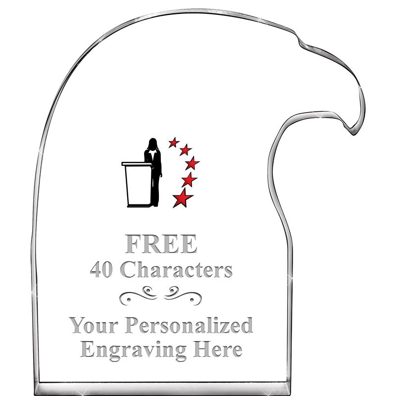 6" EAGLE HEAD ACRYLIC