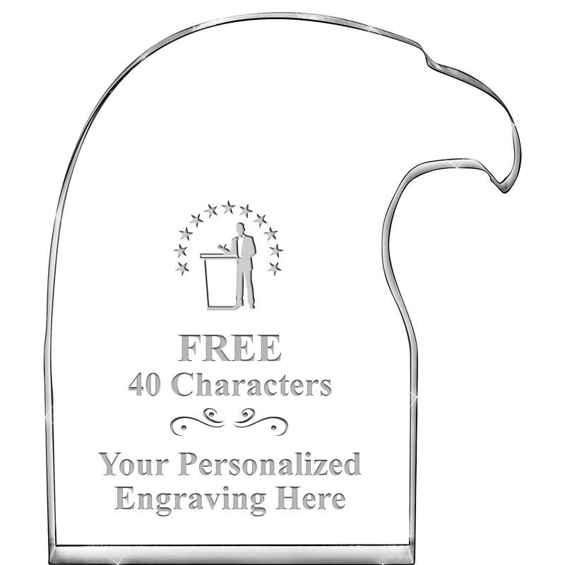 6" EAGLE HEAD ACRYLIC