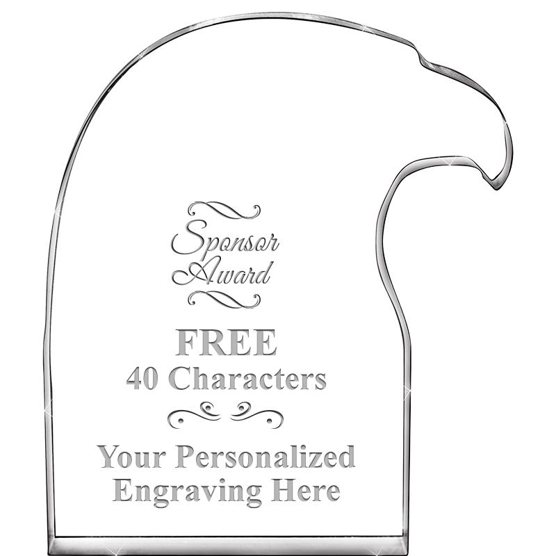 6" EAGLE HEAD ACRYLIC