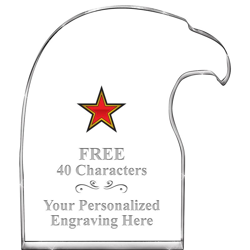 6" EAGLE HEAD ACRYLIC