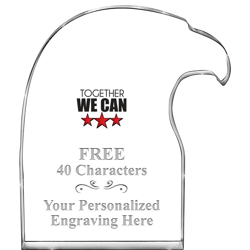 6" EAGLE HEAD ACRYLIC