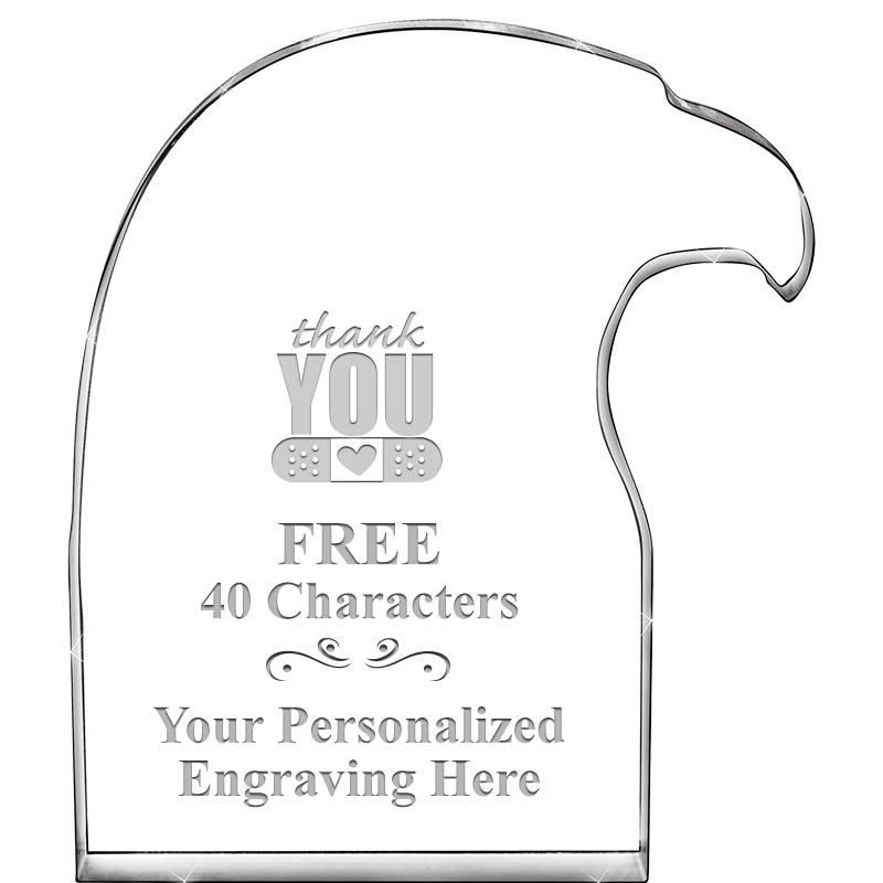 6" EAGLE HEAD ACRYLIC