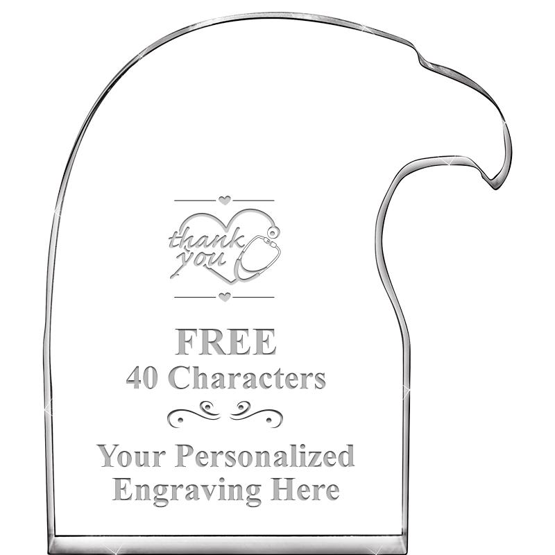 6" EAGLE HEAD ACRYLIC