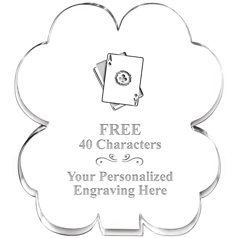 6" 4 LEAF CLOVER ACRYLIC