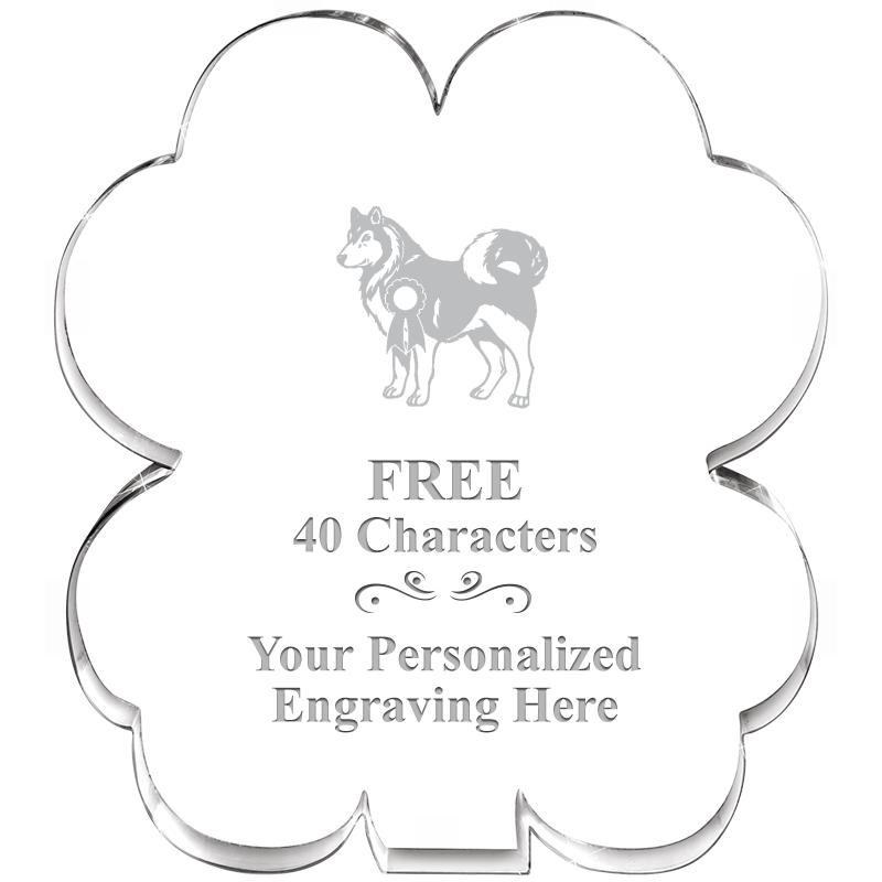 6" 4 LEAF CLOVER ACRYLIC