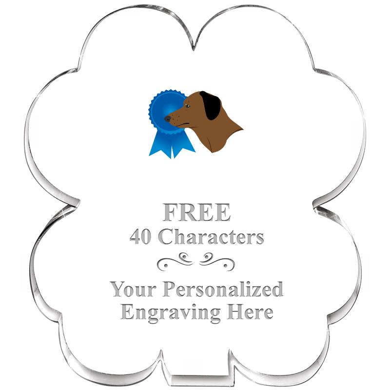 6" 4 LEAF CLOVER ACRYLIC