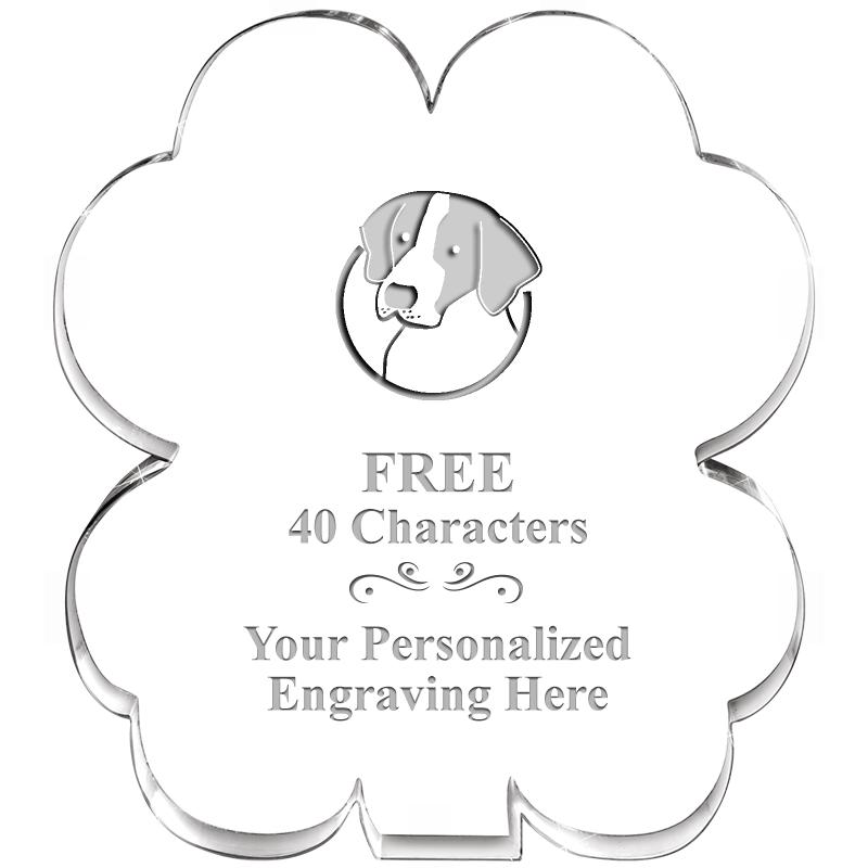 6" 4 LEAF CLOVER ACRYLIC