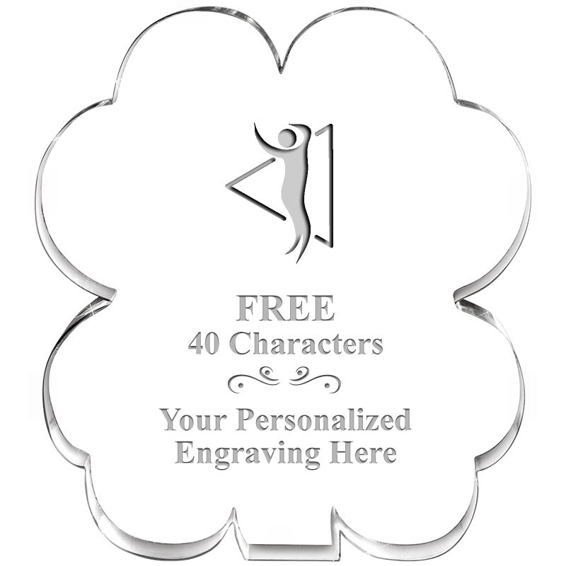 6" 4 LEAF CLOVER ACRYLIC