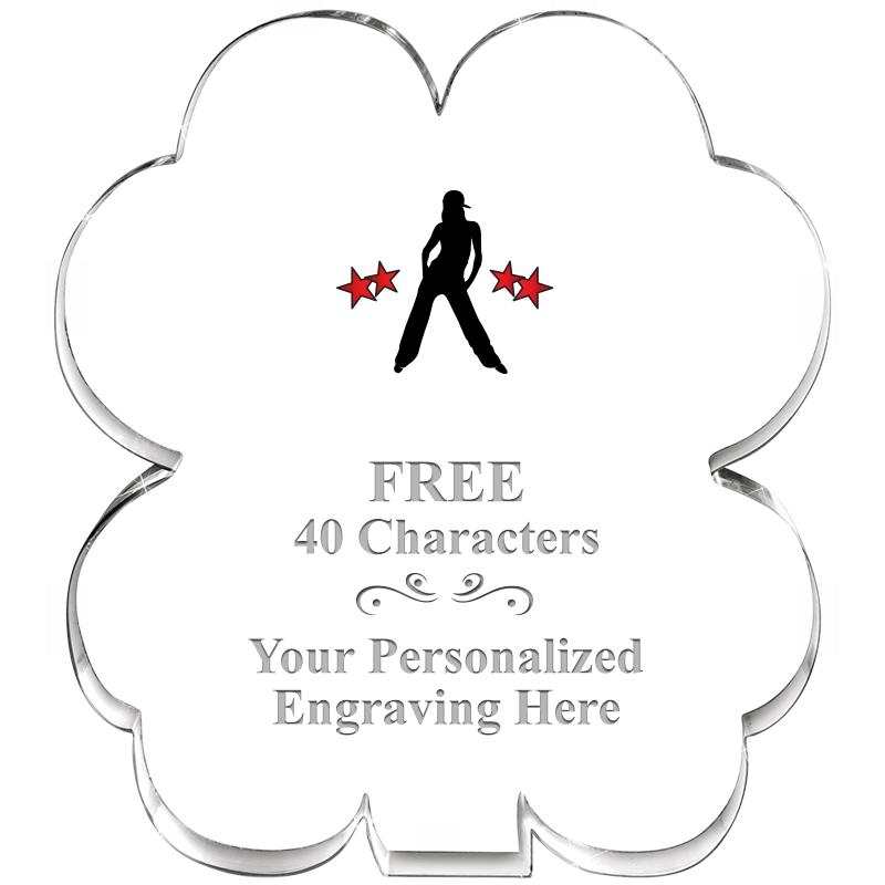 6" 4 LEAF CLOVER ACRYLIC