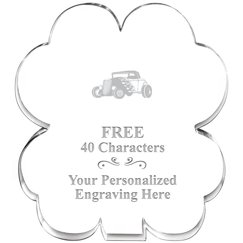 6" 4 LEAF CLOVER ACRYLIC