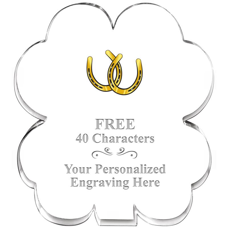 6" 4 LEAF CLOVER ACRYLIC