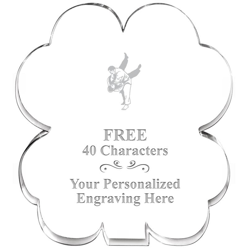 6" 4 LEAF CLOVER ACRYLIC