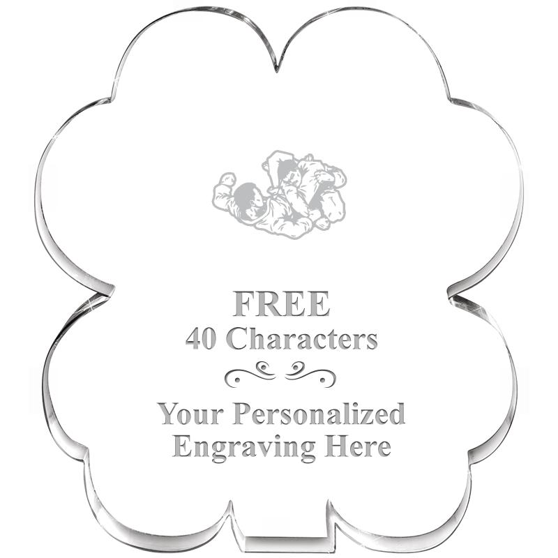 6" 4 LEAF CLOVER ACRYLIC