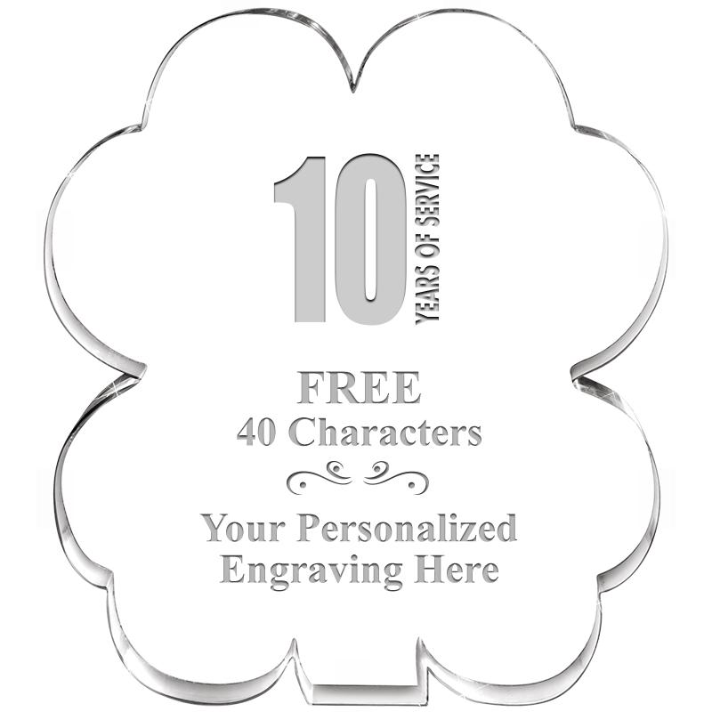 6" 4 LEAF CLOVER ACRYLIC