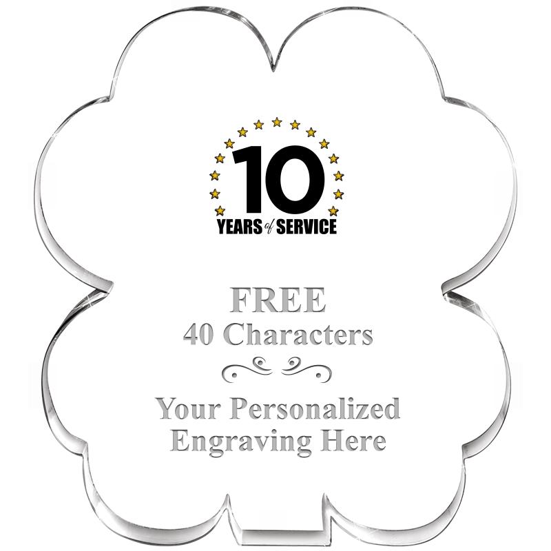 6" 4 LEAF CLOVER ACRYLIC