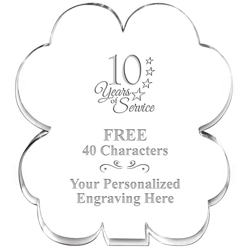 6" 4 LEAF CLOVER ACRYLIC