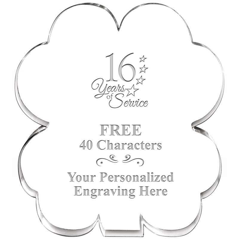 6" 4 LEAF CLOVER ACRYLIC