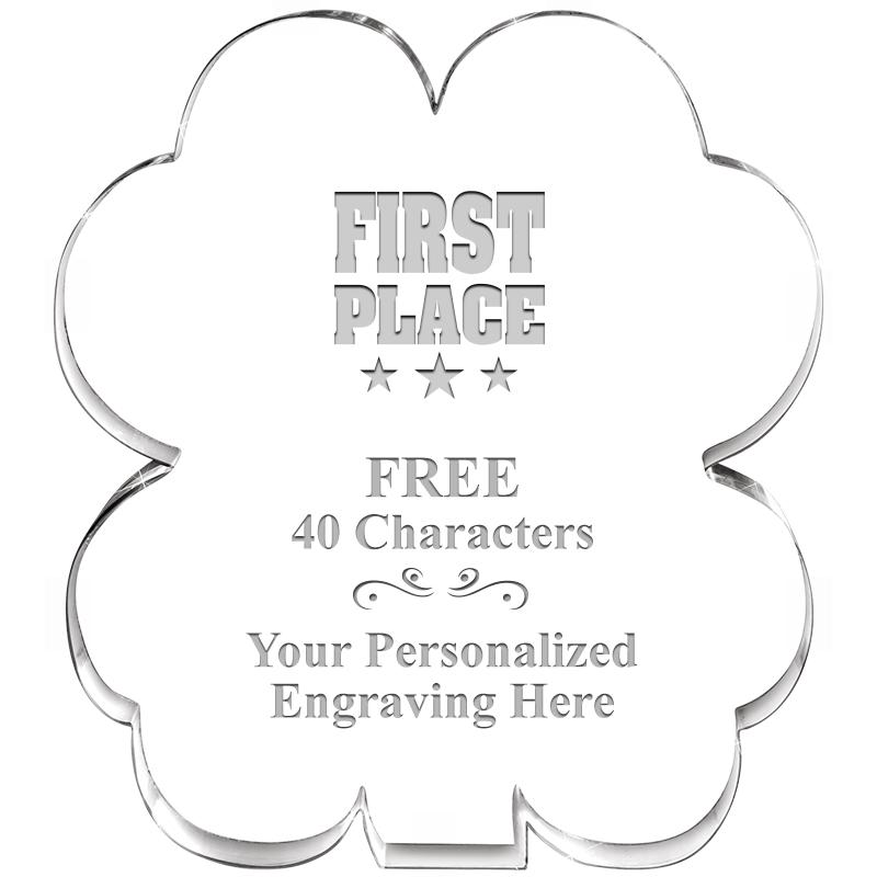 6" 4 LEAF CLOVER ACRYLIC