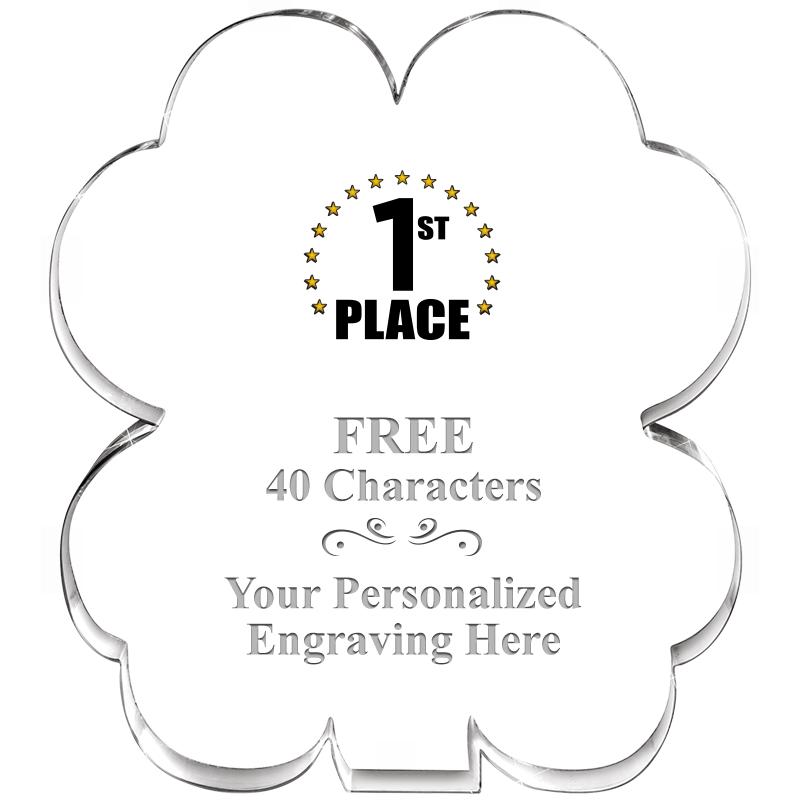 6" 4 LEAF CLOVER ACRYLIC