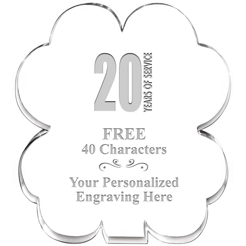 6" 4 LEAF CLOVER ACRYLIC