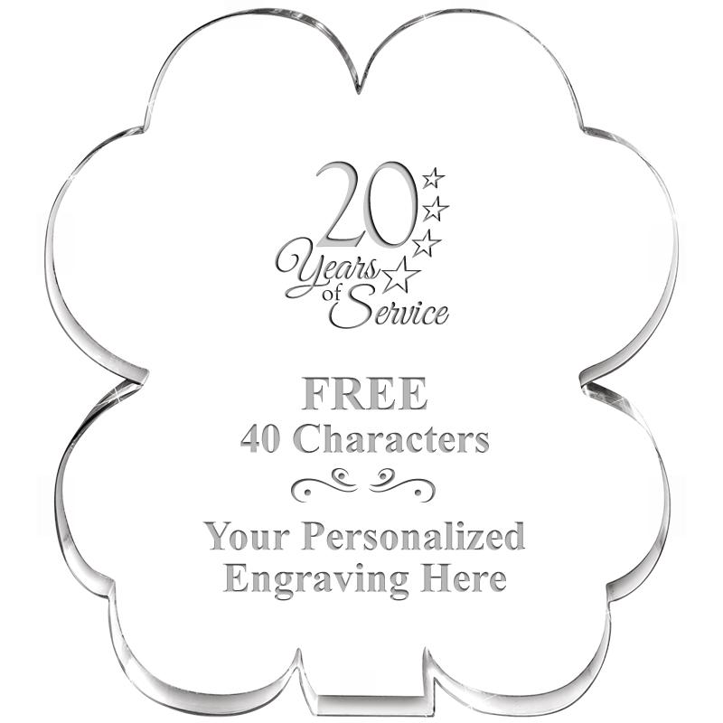 6" 4 LEAF CLOVER ACRYLIC