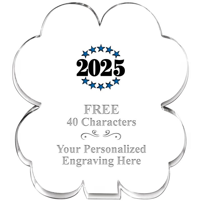 6" 4 LEAF CLOVER ACRYLIC