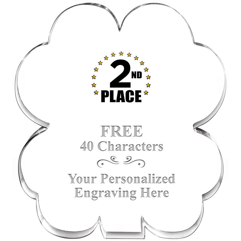 6" 4 LEAF CLOVER ACRYLIC