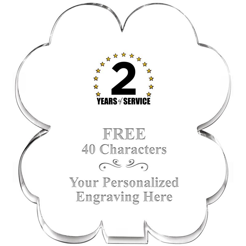 6" 4 LEAF CLOVER ACRYLIC