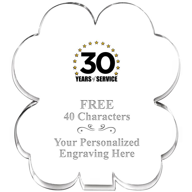 6" 4 LEAF CLOVER ACRYLIC