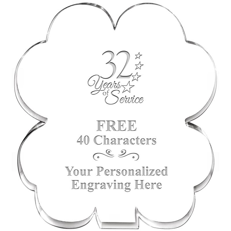 6" 4 LEAF CLOVER ACRYLIC