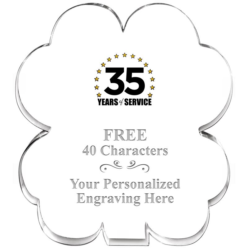 6" 4 LEAF CLOVER ACRYLIC