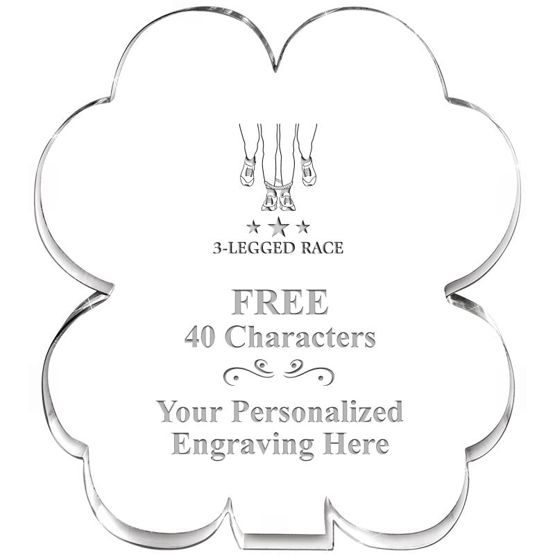 6" 4 LEAF CLOVER ACRYLIC