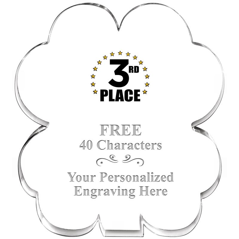 6" 4 LEAF CLOVER ACRYLIC