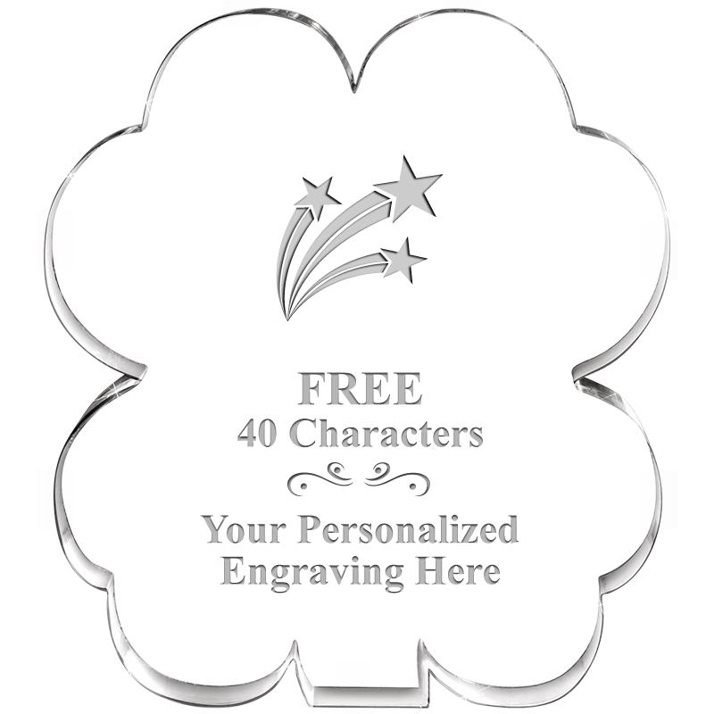 6" 4 LEAF CLOVER ACRYLIC