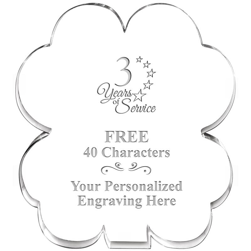 6" 4 LEAF CLOVER ACRYLIC