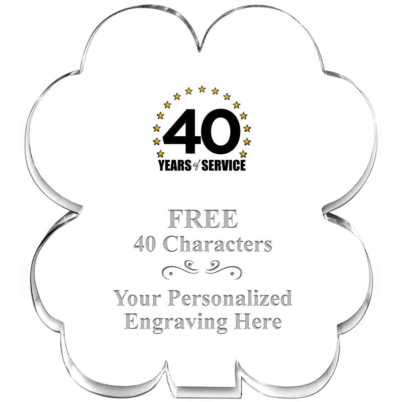 6" 4 LEAF CLOVER ACRYLIC