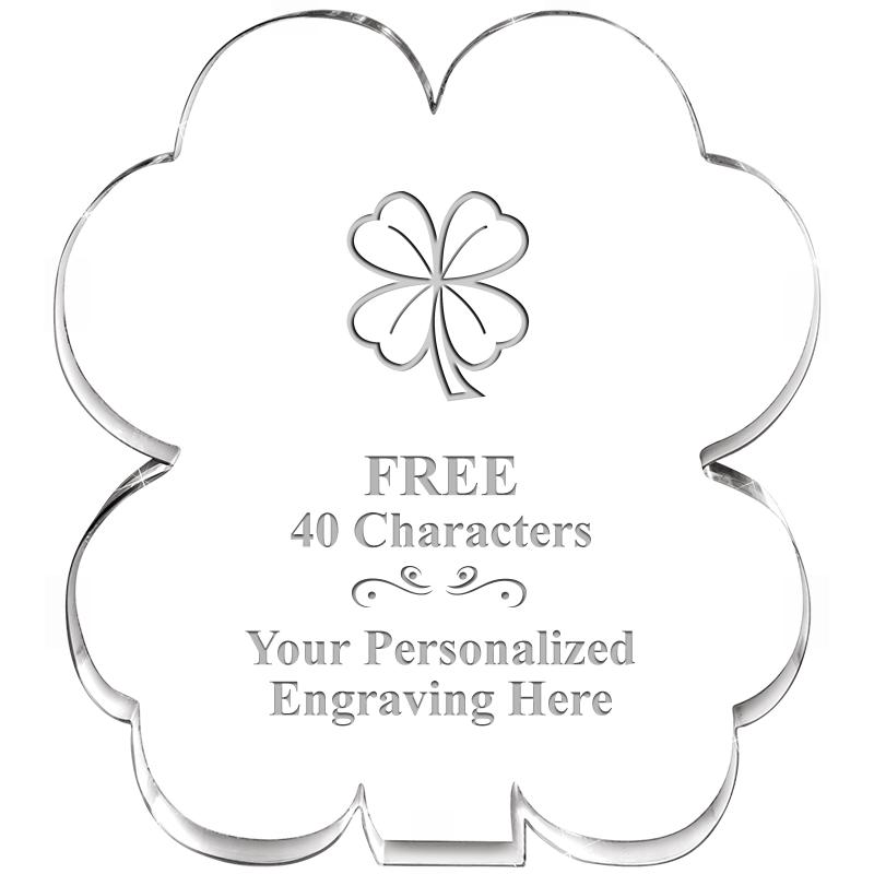 6" 4 LEAF CLOVER ACRYLIC