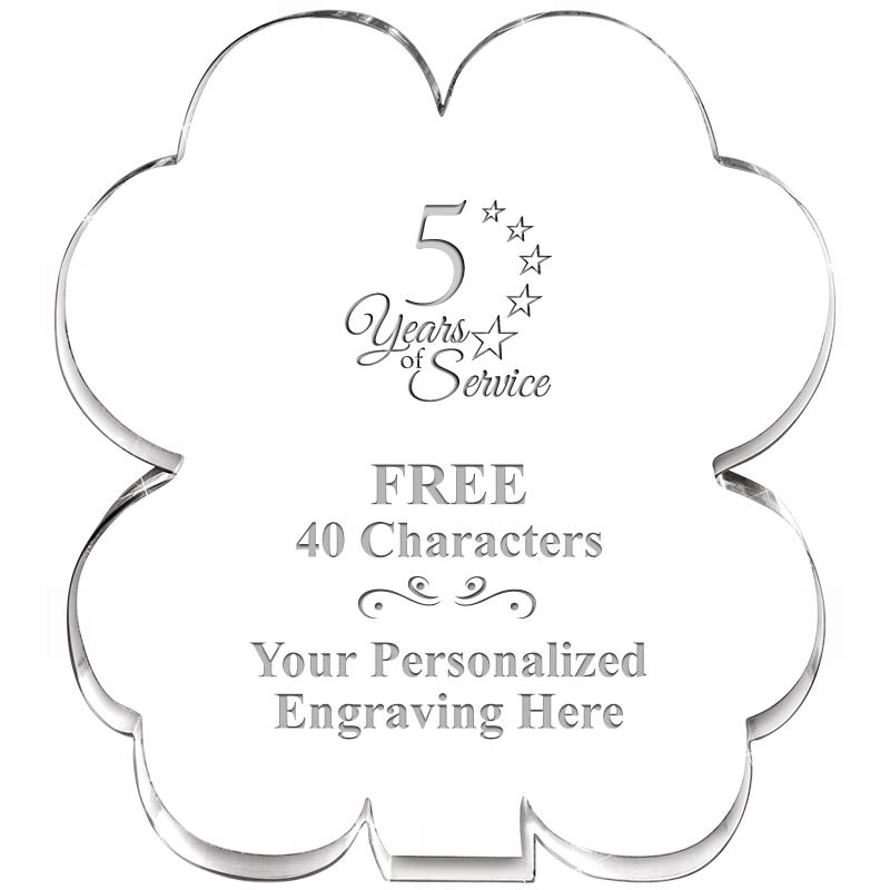 6" 4 LEAF CLOVER ACRYLIC