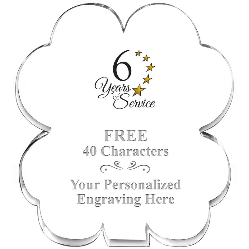 6" 4 LEAF CLOVER ACRYLIC