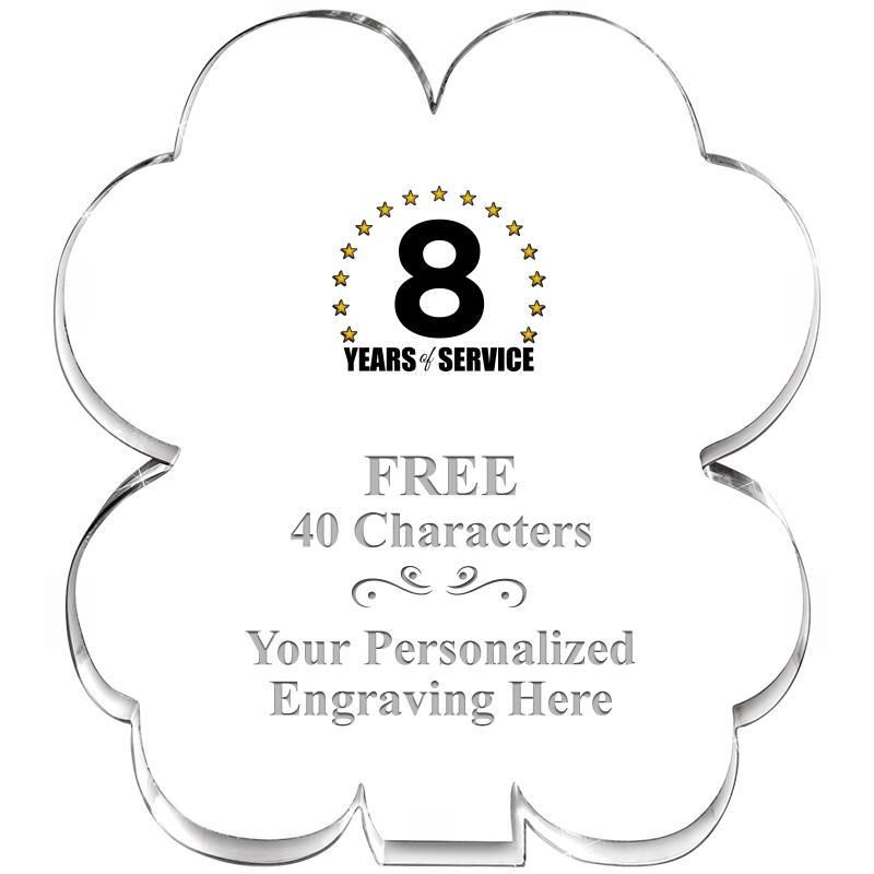 6" 4 LEAF CLOVER ACRYLIC