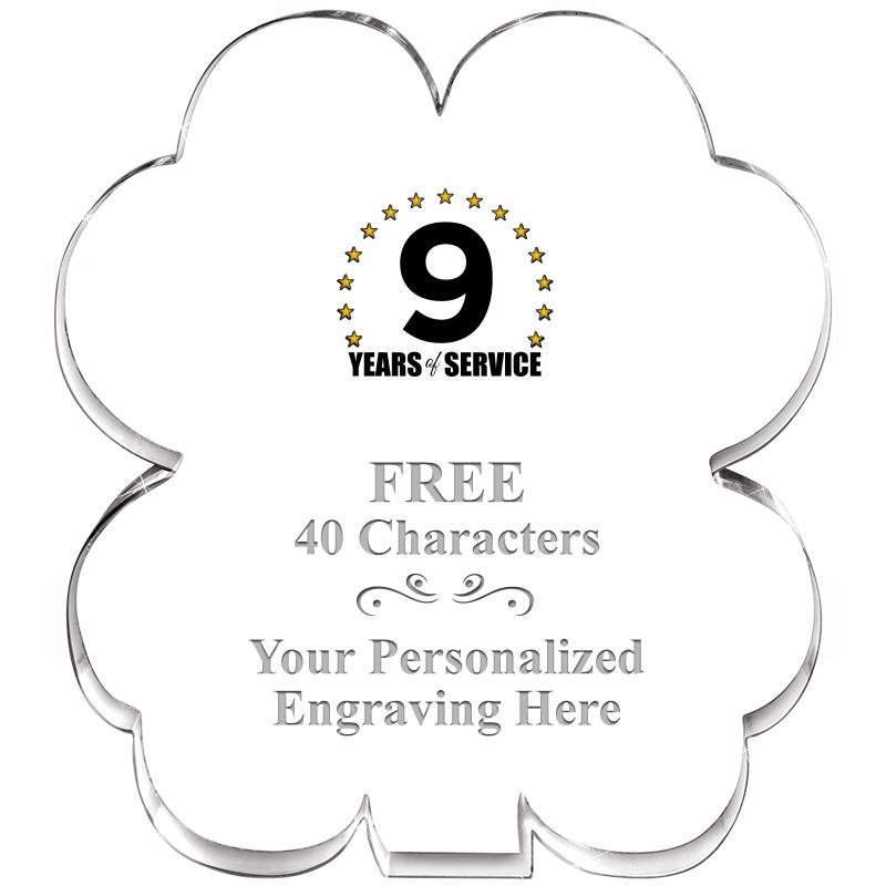 6" 4 LEAF CLOVER ACRYLIC