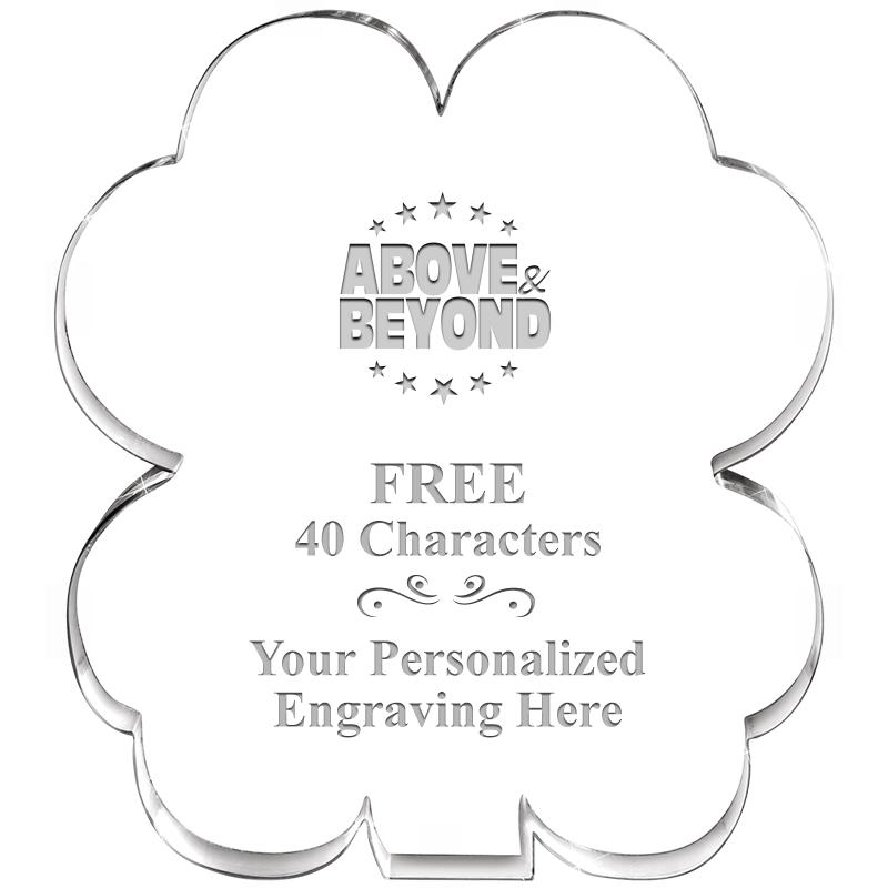 6" 4 LEAF CLOVER ACRYLIC