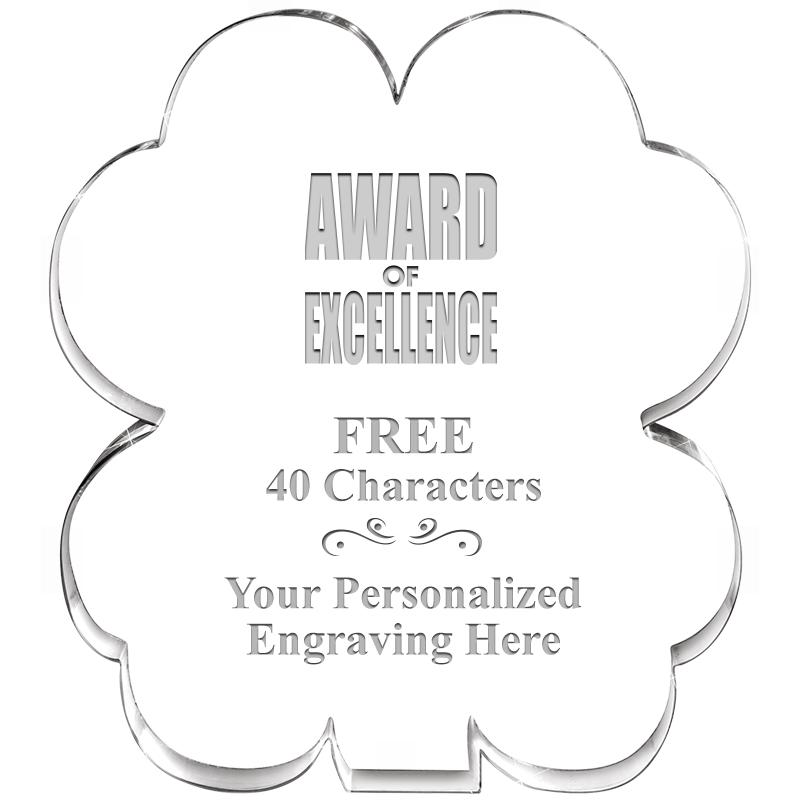 6" 4 LEAF CLOVER ACRYLIC