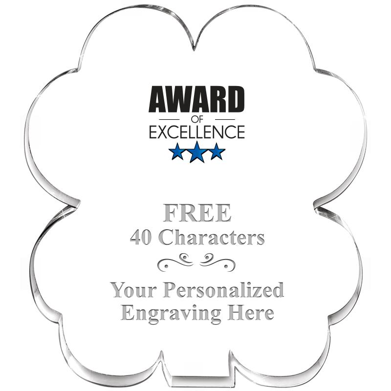 6" 4 LEAF CLOVER ACRYLIC