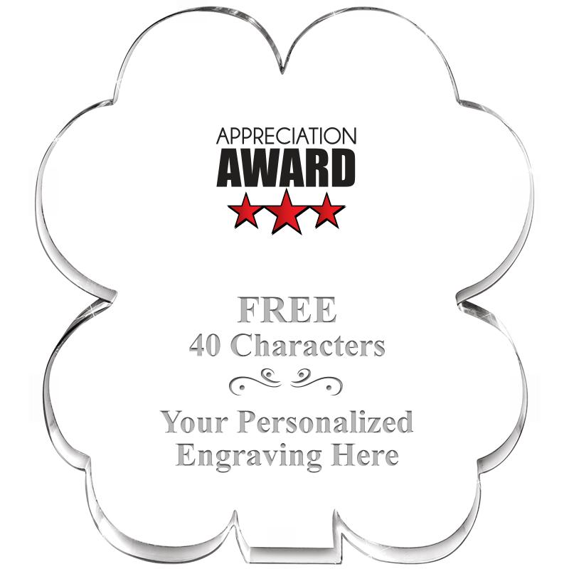 6" 4 LEAF CLOVER ACRYLIC